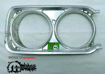 OEM Mopar 1968 68 Plymouth Road Runner Satellite GTX Headlight Bezel RH - Image 1 of 3