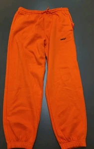 Felpa uomo Levi's taglia L arancione ricamata rossa linguetta coulisse elasticizzata - Foto 1 di 8