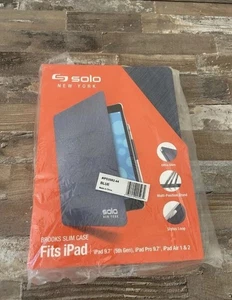 Solo NY Brooks Universal Tablet Case 9.7-11" iPad Pro/Air 1/2 Blue - Picture 1 of 2