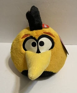Angry Birds Plush Bubbles Yellow 8" NO SOUND Orange Bird Toy 11” Total, NEW Rare - Picture 1 of 5