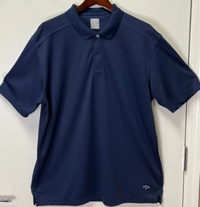 Callaway Golf Polo Shirt Dark Blue Polyester Size XL Mens - Picture 1 of 5