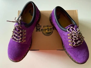 NUEVO Dr. Marten AirWair 8053 Gamuza Larga Siesta Para hombres 9 Zapatos Informales PÚRPURA RICO - Imagen 1 de 10
