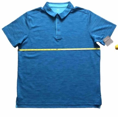 Falls Creek Short Sleeve Men's Polo Golf Shirt Fast Dri Turquoise Size XL NWT - Image 1 of 4
