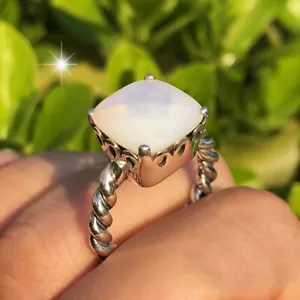 Nuevos Auténticos Anillos de Madreperla y Madreperla de Plata de Ley 925 - Imagen 1 de 4