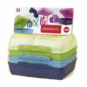 Emsa Variabolo Boys Half Bowls 4 pcs Bread Box Kids Box Divider - Picture 1 of 3