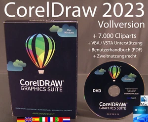 Corel Draw Graphics Suite 2023 Vollversion 2 Win/Mac Box + DVD Jahresabo OVP NEU - Bild 1 von 12