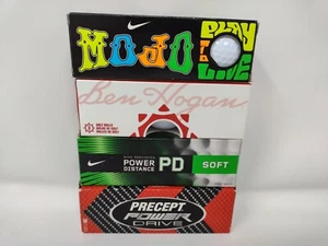 Lot of 12 Golf Balls New in Box Ben Hogan Nike Mojo Precept Power Drive NIB - Picture 1 of 6