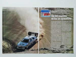 Clipping Ritaglio Articolo 1988 Peugeot 405 Turbo 16 Prima Corsa Prima Vittoria - Picture 1 of 3