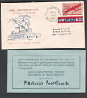 1949 cachet cover & enclosure Pittsburgh PA First Helicopter mail Post Gazette
