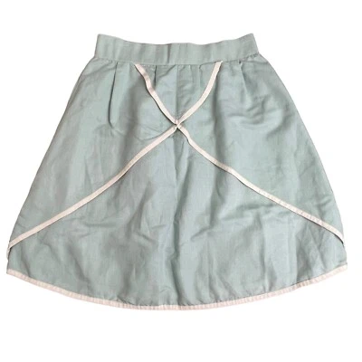 Falda pequeña Matilda Jane Serendipity Sweet Tea verde menta mezcla de lino Foto 1 de 4