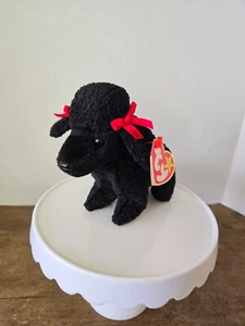 GiGi the Black Poodle Puppy Dog TY Beanie Babies 1997 - Imagen 1 de 9