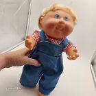 Vintage Naszywka na kapustę Dziecięca lalka Hasbro 15" OAA Blondynka Niebieska 1991 Twarde ciało 