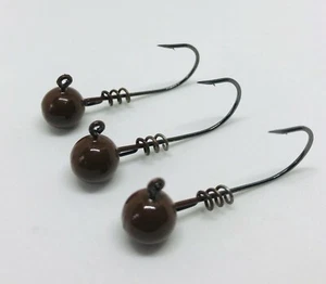 Young Buck Lures 1/4 oz maschera a testa tonda con blocco a vite gancio 2/0 (8 varianti) - Foto 1 di 8