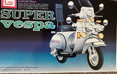 Imai MOD Super Vespa 1/12 scale, not build yet all parts in plastic. Japan - Image 1 of 4