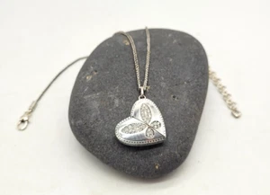 Brighton MAGIC TWIST Herz Blume wandelbare Halskette Silber sammeln Schmetterling - Bild 1 von 9