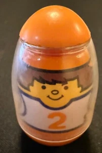 Vintage Hasbro Weebles Wobble Sport Shirt #2 Brown Hair Boy 1978 - Picture 1 of 3
