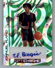 2022-23 Leaf Optichrome Crystal Autographs Green #BA-JF1 Johnuel Fland AUTO 5/5