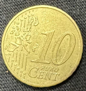 2003 D German 10 Euro Cent Coin - Picture 1 of 3