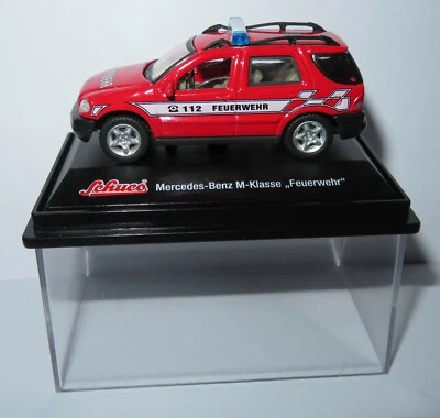 Die Cast Schuco Mercedes-benz MB M-KLASSE Feuerwehr Pompieri 112 1/72 IN Box - Immagine 1 di 4