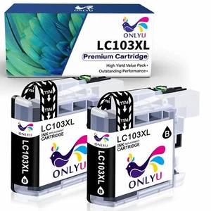 2pk Ink Cartridge For Brother LC103XL LC-103XL MFC-J450dw MFC-J6920DW MFC-J870dw - Picture 1 of 5