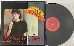 Mick Jagger Lucky In Love 12" 45 1/min Single 3 Versionen - Bild 1 von 5
