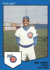 1989 Iowa Cubs ProCards #1704 Mike Harkey Diamond Bar California Baseball Card