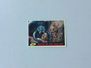 1962 Topps Mars Attacks Original Vintage 29 Death In The Shelter - Picture 1 of 3