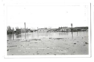Flood Belle Fourche, South Dakota 4-9-24 RPPC - Foto 1 di 2
