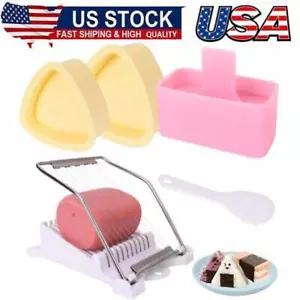 Onigiri Mold,Non-Stick Luncheon Meat Slicer,Sushi Making Set Musubi Maker Kit - Picture 1 of 8