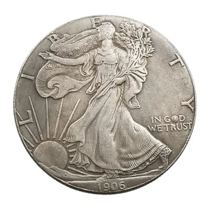 Perfil y Coleccionables 1906 Caminar Medio XF/Marcas PDS Mitad EE. UU. Extremadamente/Muy - Imagen 1 de 9