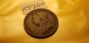 Great Britain 1900 Rare Farthing Farthing Coin Idkt46. - Picture 1 of 2