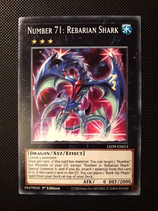 Yu-Gi-Oh! Number 71:Rebarian Shark, LED9-EN013, Common, 1. Ed., Englisch, NM - Bild 1 von 5