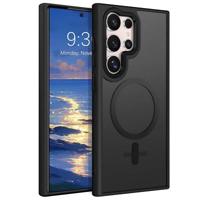 Capa protetora à prova de choque Mag fosco para Samsung Galaxy S25 Ultra S24 S23 S22 - Imagem 1 de 4