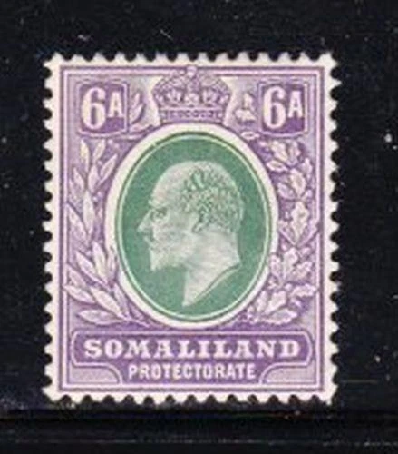 Album Treasures Somaliland Scott # 33 6a Edward VII Mint Hinged - Image 1 of 1