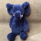 JELLYCAT Bashful Elephant 12" Plush Dark Blue Soft Toy Stuffed Animal Lovely
