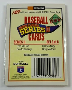 Paquete de 2 tarjetas de béisbol Duracell 1993 #3 (4 tarjetas) MS1 - Imagen 1 de 2