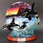 Lassen Sunrise Spectacle Splendor Of The Deep A0113 Collector Plate Killer Orcas
