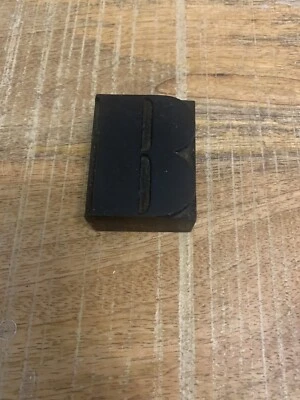 Rare Antique “B” Solid Wood Printers/Letterpress Printing Block - Image 1 of 4