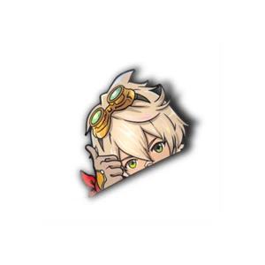 Mini Benn Holographic Anime Peeker / Laptop Decal / Sticker - Picture 1 of 1