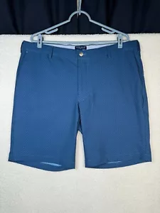 Peter Millar Chino Shorts Mens 38 Blue Stealth Star Crown Crafted Performance - Imagen 1 de 12
