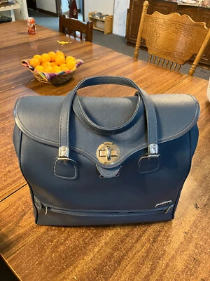 Bolsa de equipaje vintage AMERICAN TOURISTER "Tiara" azul LLEVAR durante la noche Foto 1 de 4