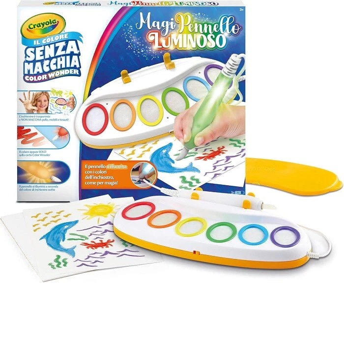 Crayola Color Wonder MagiPennello Luminoso Set Pittura Senza Macchia - Immagine 1 di 1