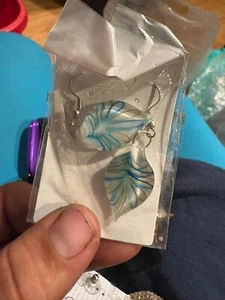 glass dangle earrings - Picture 1 of 1