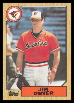 1987 Topps #246 Jim Dwyer Baltimore Orioles Baseball Card - Image 1 of 2
