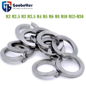 Spring Washer M2 M2.5 M3 M3.5 M4 M5 M6 M8 M10 M12-M30 Stainless Steel Square - Picture 1 of 8