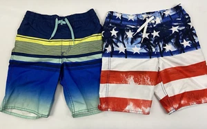 Old Navy swim trunks 2 pair both Youth Size 8, free shipping - Picture 1 of 4