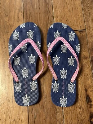 Sandalias Vera Bradley Chanclas Zapatos Azul/Rosa/Blanco Tortugas Para Mujer Talla 7-8 Foto 1 de 4