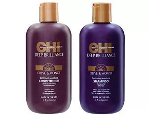 CHI Deep Brilliance Shampoo & Conditioner Olive & Monoi - 12oz each - Duo pack - Picture 1 of 2