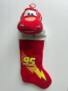Cars Lightning McQueen Disney Pixar Singing Christmas Stocking 2006 - Picture 1 of 7