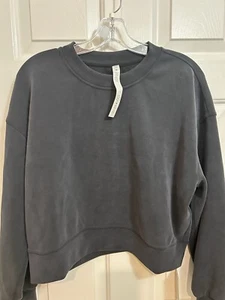 Lululemon Perfectly Oversized Cropped Crew Sweatshirt Size 6 - Picture 1 of 7